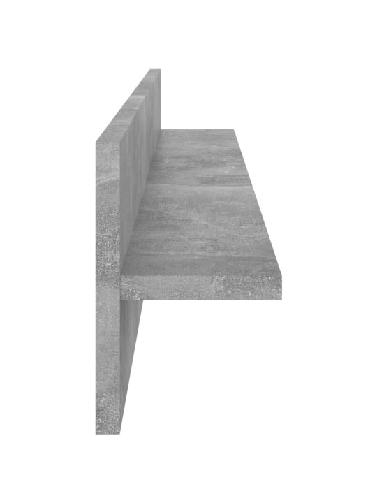 SEINARIIULID 2 TK, BETOONHALL, 80 X 11,5 X 18 CM, PUITLAASTPLAAT