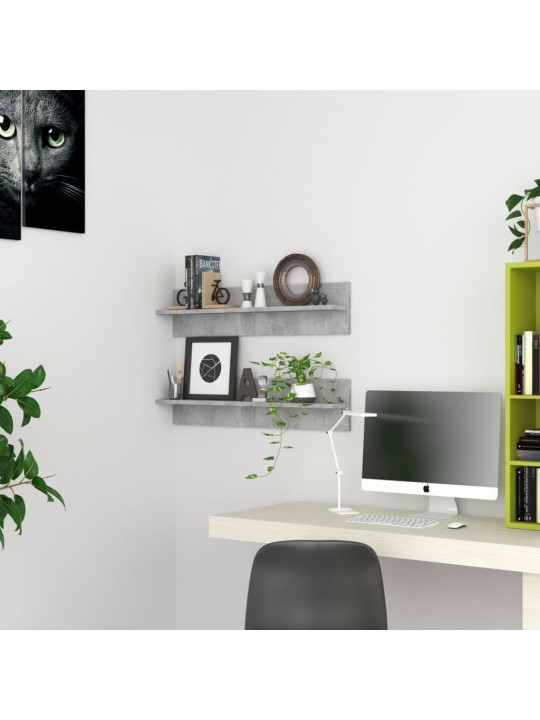 SEINARIIULID 2 TK, BETOONHALL, 80 X 11,5 X 18 CM, PUITLAASTPLAAT
