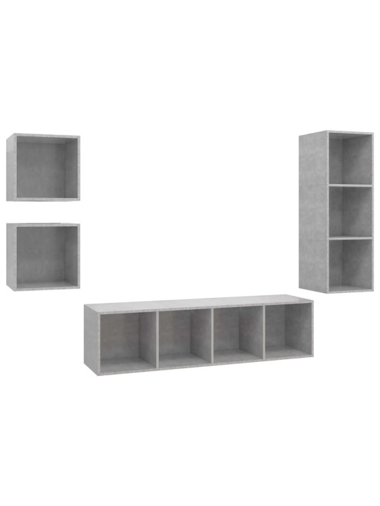 4-OSALINE TELERIKAPPIDE KOMPLEKT, BETOONHALL, PUITLAASTPLAAT