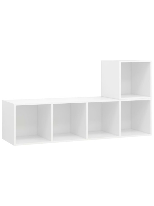 2-OSALINE TELERIKAPPIDE KOMPLEKT, VALGE, PUITLAASTPLAAT