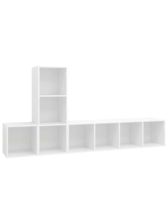 3-OSALINE TELERIKAPPIDE KOMPLEKT, VALGE, TEHISPUIT