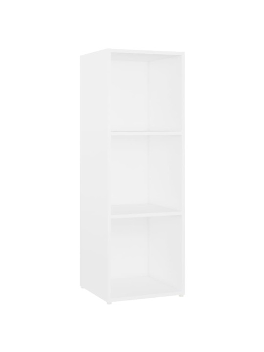 Telerikapid 2 tk, valge, 107 x 35 x 37 cm, puitlaastplaat