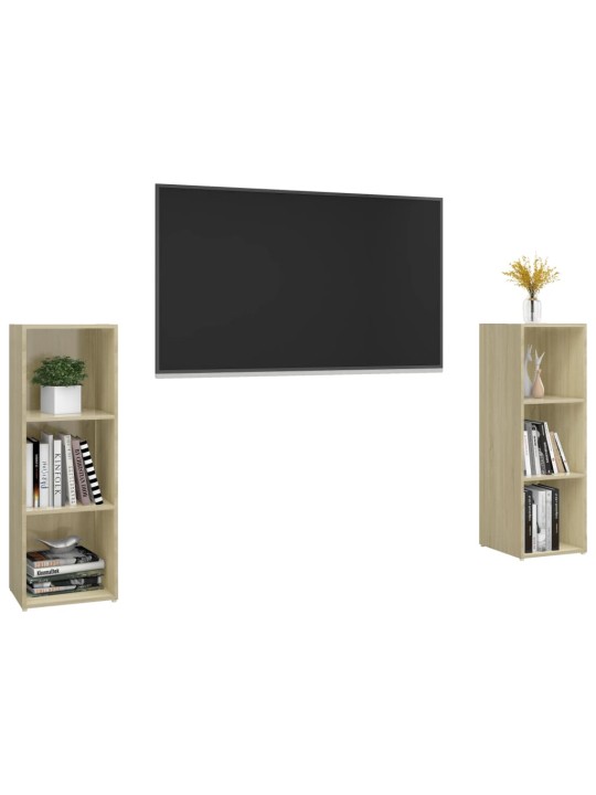 TELERIKAPID 2 TK, SONOMA TAMM, 107X35X37 CM, TEHISPUIT