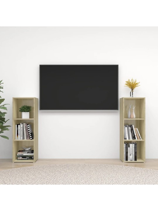 TELERIKAPID 2 TK, SONOMA TAMM, 107X35X37 CM, TEHISPUIT