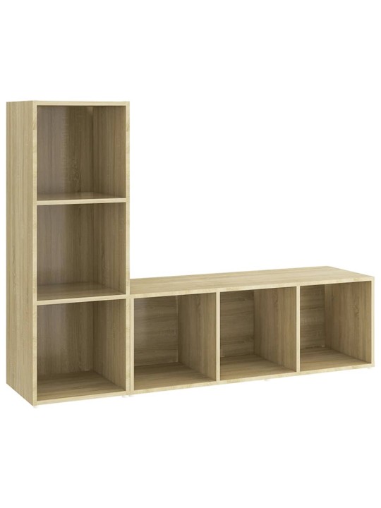 TELERIKAPID 2 TK, SONOMA TAMM, 107X35X37 CM, TEHISPUIT