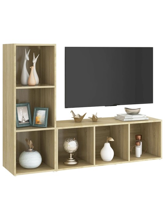 TELERIKAPID 2 TK, SONOMA TAMM, 107X35X37 CM, TEHISPUIT