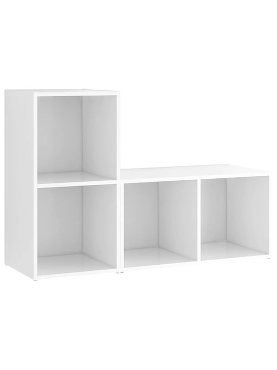 Telerikapid 2 tk valge 72x35x36,5 cm puitlaastplaat