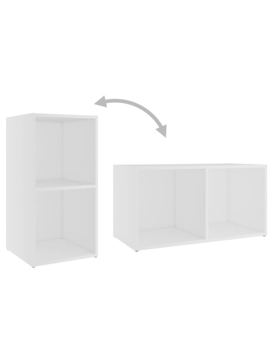 Telerikapid 4 tk valge 72x35x36,5 cm puitlaastplaat