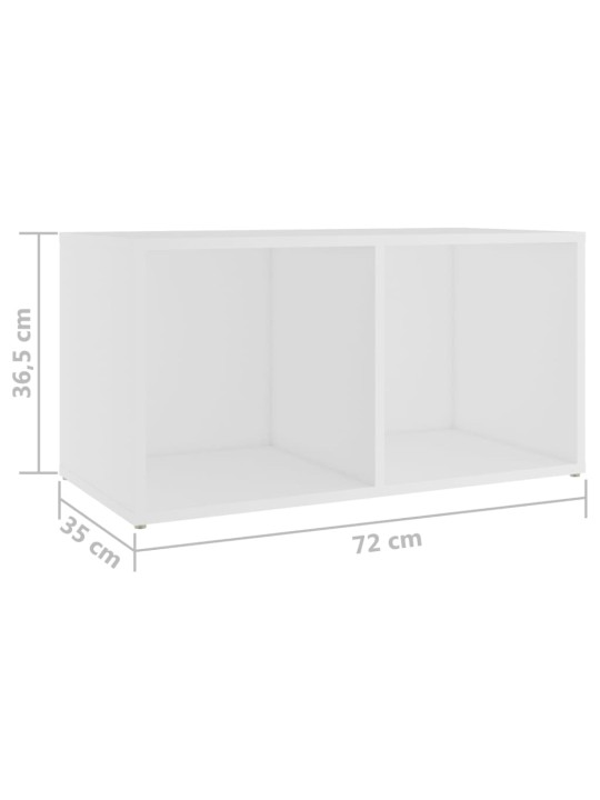 Telerikapid 4 tk valge 72x35x36,5 cm puitlaastplaat