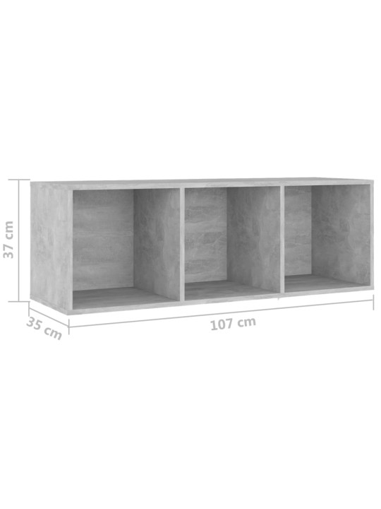 3-osaline telerikappide komplekt, betoonhall, puitlaastplaat