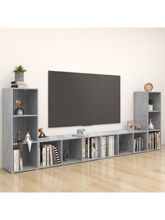 Telerikapid, 4 tk, betoonhall, 107x35x37 cm, puitlaastplaat