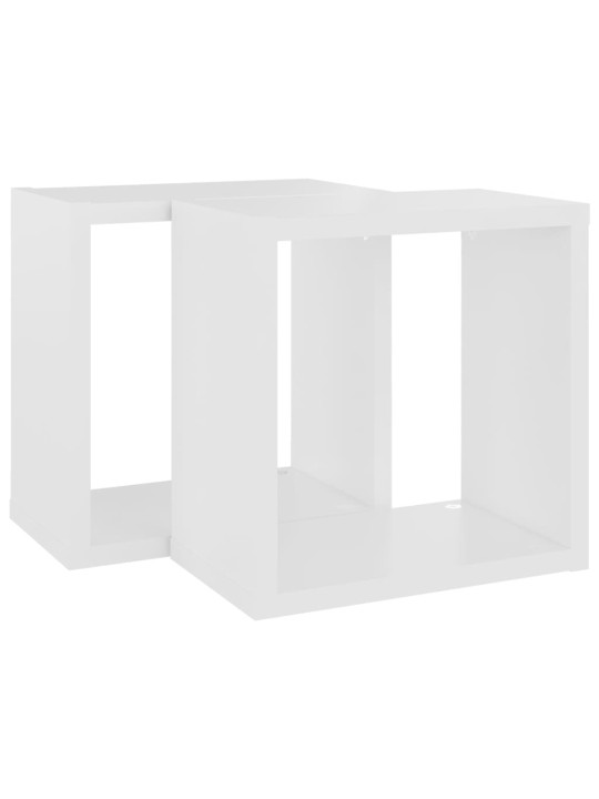 KUUBIKUKUJULISED SEINARIIULID 2 TK, VALGE, 26 X 15 X 26 CM