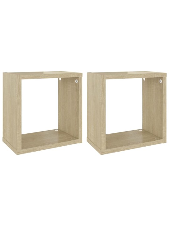 KUUBIKUKUJULISED SEINARIIULID 2 TK, SONOMA TAMM, 26X15X26 CM