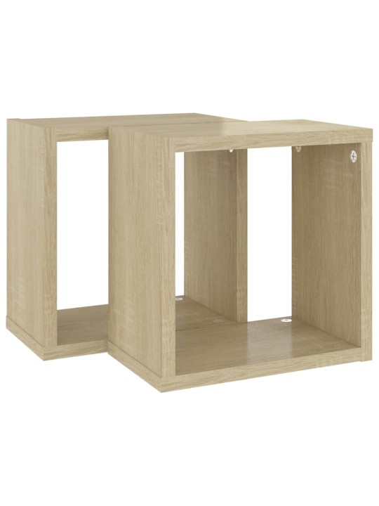 KUUBIKUKUJULISED SEINARIIULID 2 TK, SONOMA TAMM, 26X15X26 CM