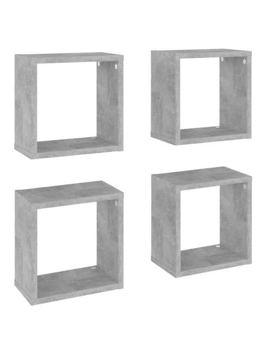 KUUBIKUKUJULISED SEINARIIULID 4 TK, BETOONHALL, 26X15X26 CM