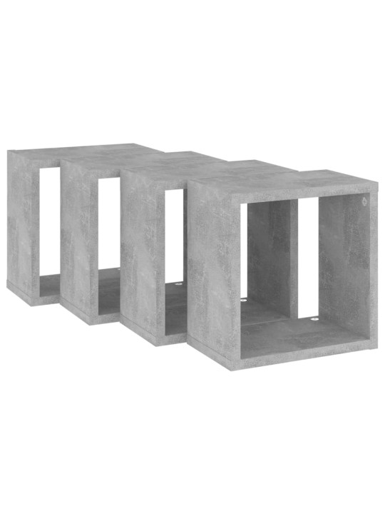 KUUBIKUKUJULISED SEINARIIULID 4 TK, BETOONHALL, 26X15X26 CM