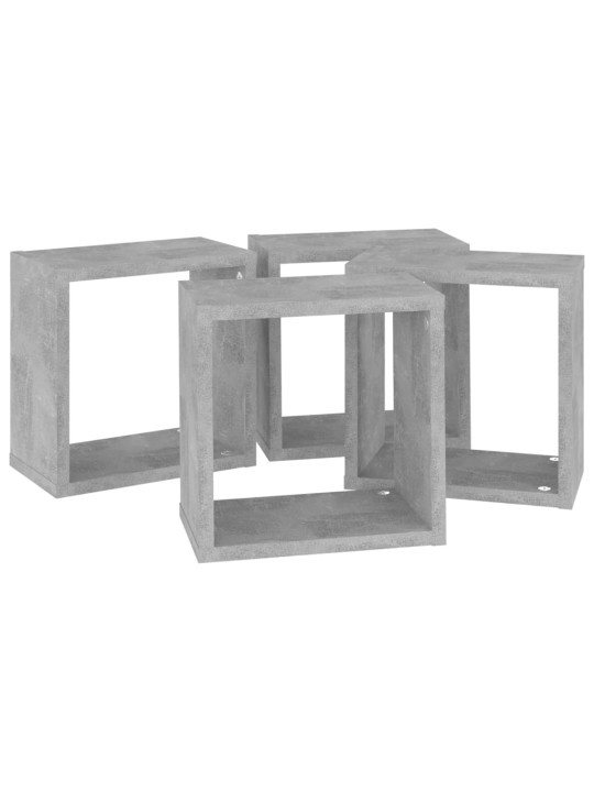 KUUBIKUKUJULISED SEINARIIULID 4 TK, BETOONHALL, 26X15X26 CM