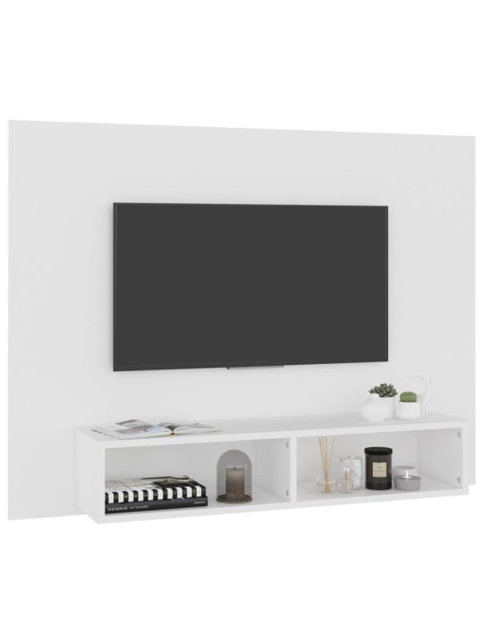 Tv-seinakapp, valge, 120 x 23,5 x 90 cm, puitlaastplaat