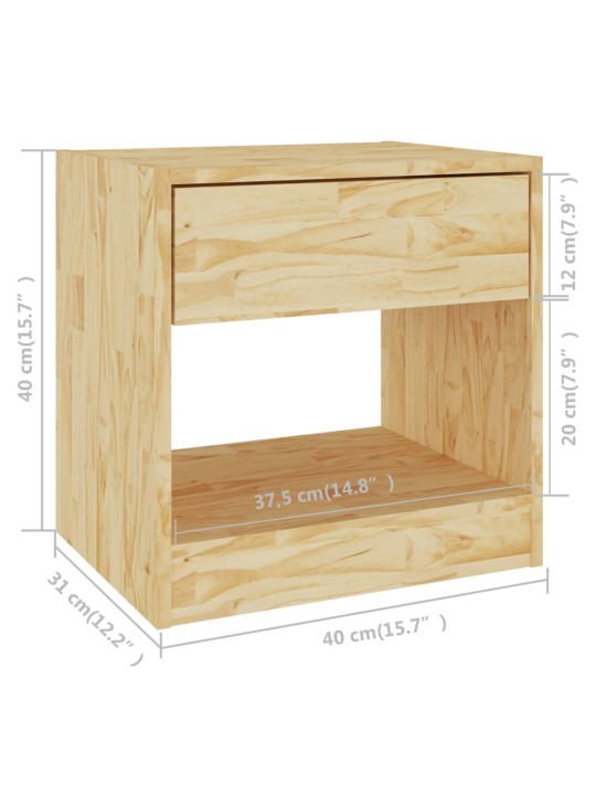 Öökapid 2 tk, 40 x 34 x 35 cm, männipuit