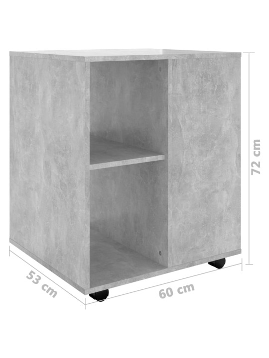 Ratastel kapp, betoonhall, 60 x 53 x 72 cm, puitlaastplaat