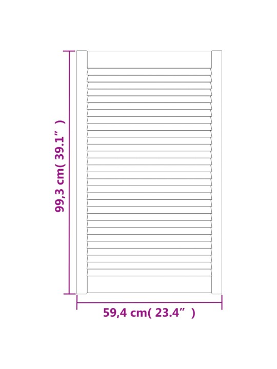 Kapiuksed, võrega disain 2 tk 99,3x59,4 cm männipuit