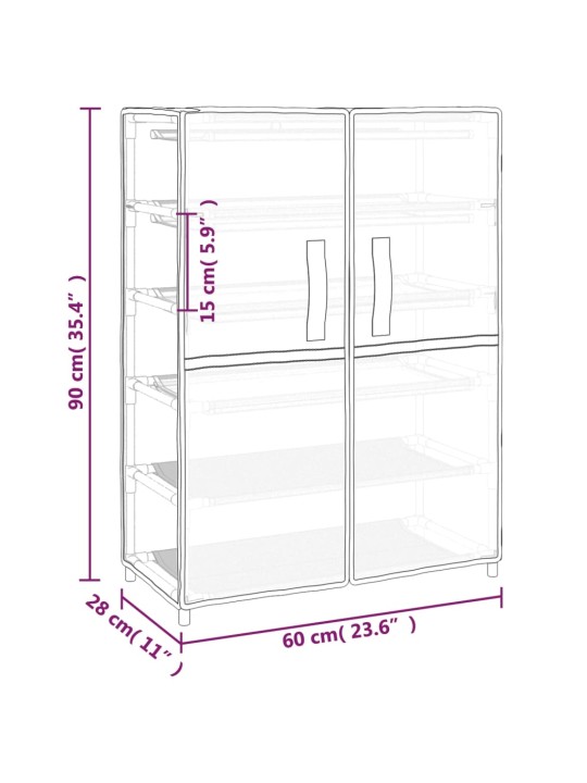 Kingakapp, hall, 60 x 28 x 90 cm, kangas