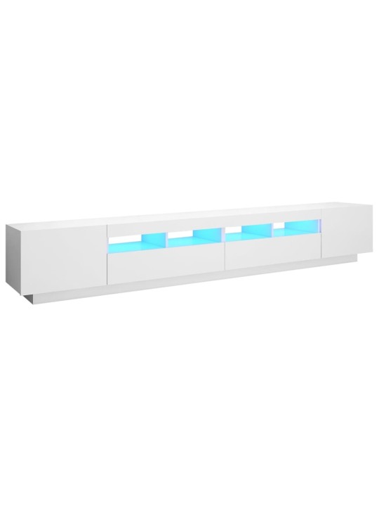 Telerialus LED-tuledega, valge, 260 x 35 x 40 cm