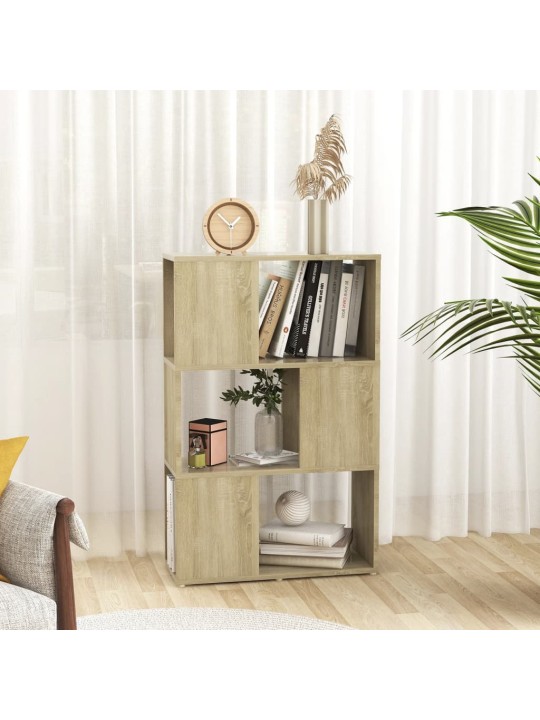 RAAMATURIIUL/RUUMIJAGAJA, TAMM, 60X24X94 CM, PUITLAASTPLAAT