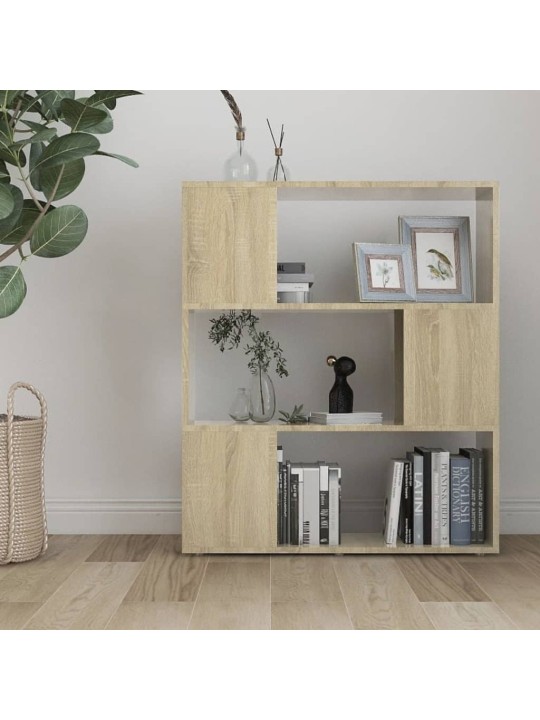 RAAMATURIIUL/RUUMIJAGAJA SONOMA TAMM 80X24X94CM PUITLAASTPLAAT