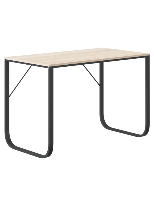 Kirjutuslaud, must ja tamm 110x60x73 cm puitlaastplaat