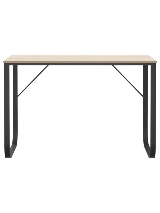 Kirjutuslaud, must ja tamm 110x60x73 cm puitlaastplaat