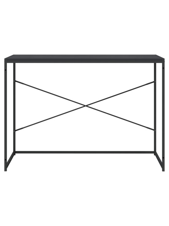 Kirjutuslaud, must 110x60x70 cm puitlaastplaat