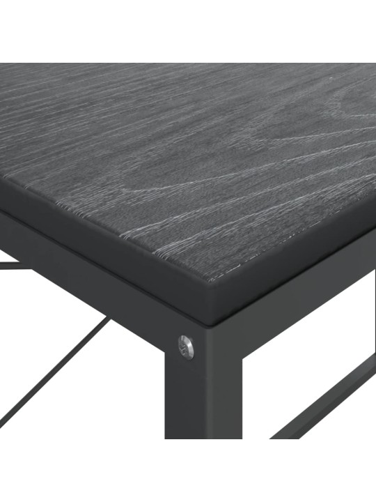 Kirjutuslaud, must 110x60x70 cm puitlaastplaat