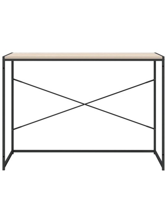 Kirjutuslaud, must ja tamm 110x60x70 cm puitlaastplaat