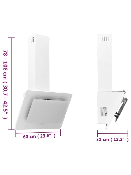 Pliidikubu, 60 cm, roostevaba teras ja karastatud klaas, valge