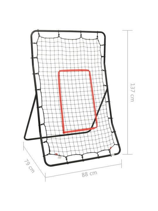 Softballi põrkevõrk, 88 x 79 x 137 cm, teras