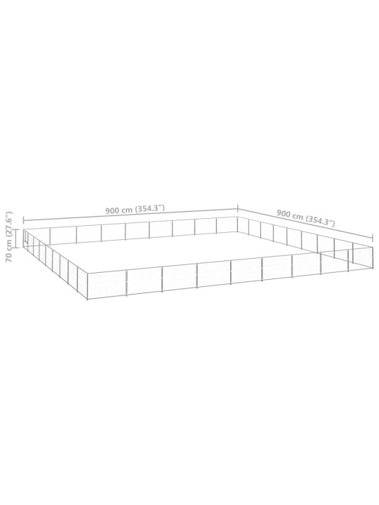 Koeraaedik, hõbe, 81 m², teras