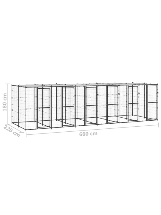 Koeraaedik katusega, teras, 14,52 m²