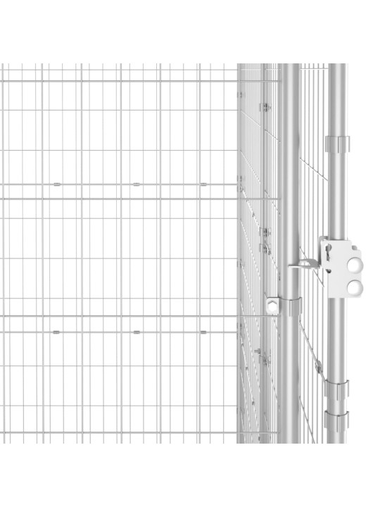 Koeraaedik katusega, tsingitud teras, 12,1 m²