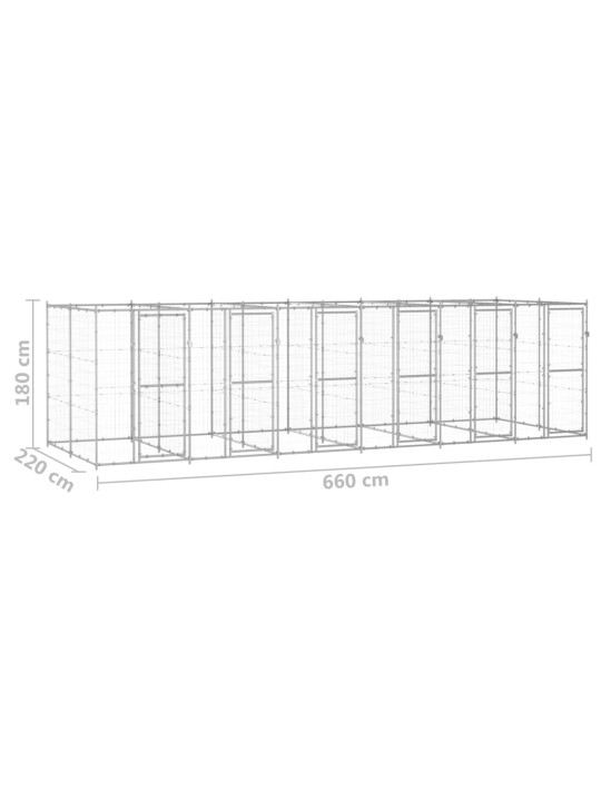 Koeraaedik, tsingitud teras, 14,52 m²