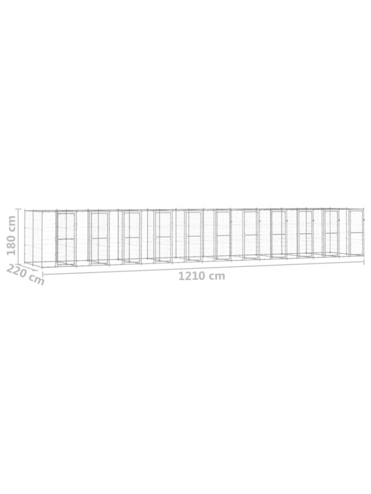 Koeraaedik, tsingitud teras, 26,62 m²