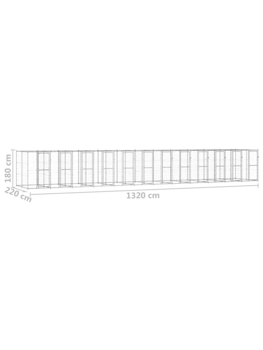 Koeraaedik, tsingitud teras, 29,04 m²