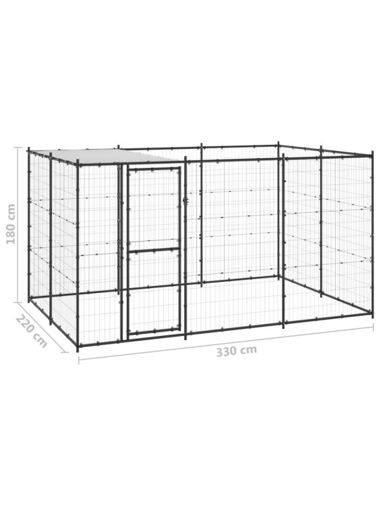 Koeraaedik katusega, teras, 7,26 m²