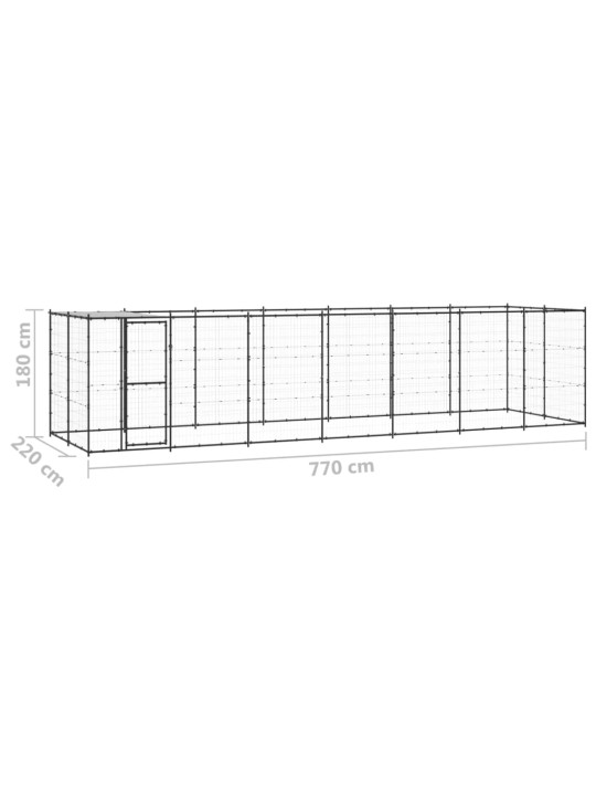 Koeraaedik katusega, teras, 16,94 m²