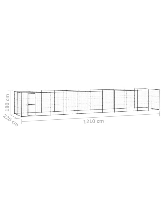 Koeraaedik katusega, teras, 26,62 m²