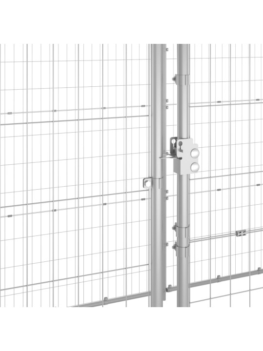 Koeraaedik katusega, tsingitud teras, 7,26 m²