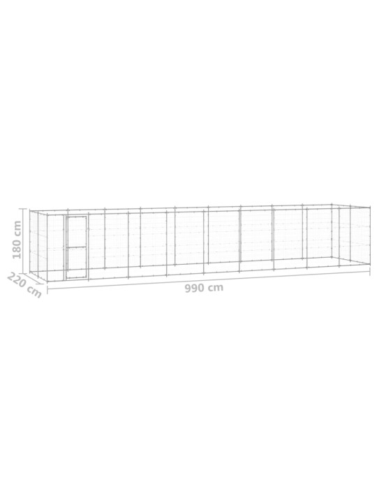 Koeraaedik, tsingitud teras, 21,78 m²