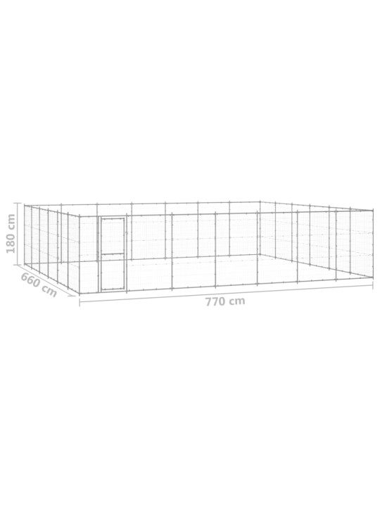 Koeraaedik, tsingitud teras, 50,82 m²