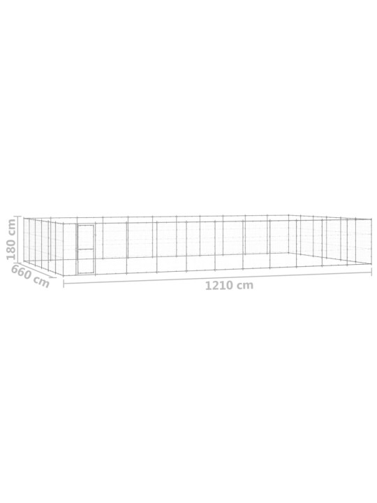 Koeraaedik, tsingitud teras, 79,86 m²