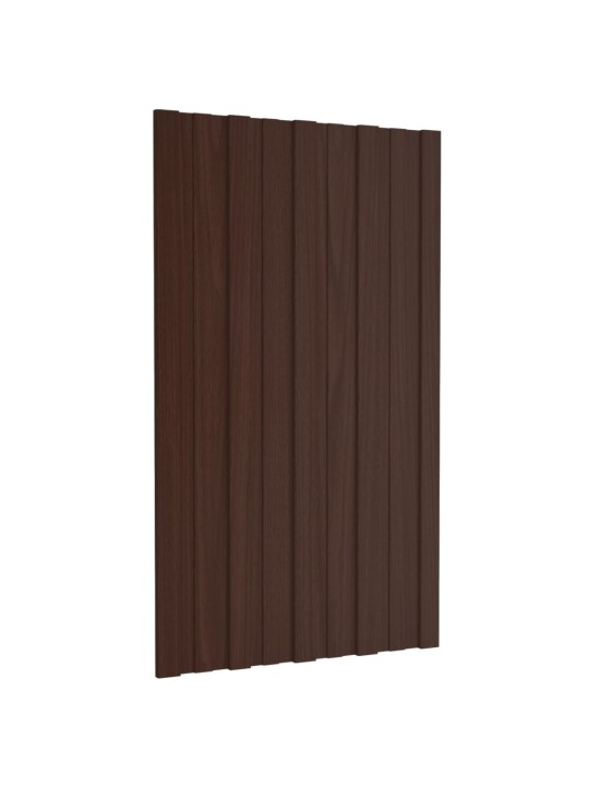 KATUSEPANEEL 12 TK, TSINGITUD TERASEST, PRUUN, 80 X 45 CM